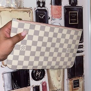 💎FINAL PRICE💎LOUIS VUITTON POCHETTE GM AZUR ROSE BALLERINE